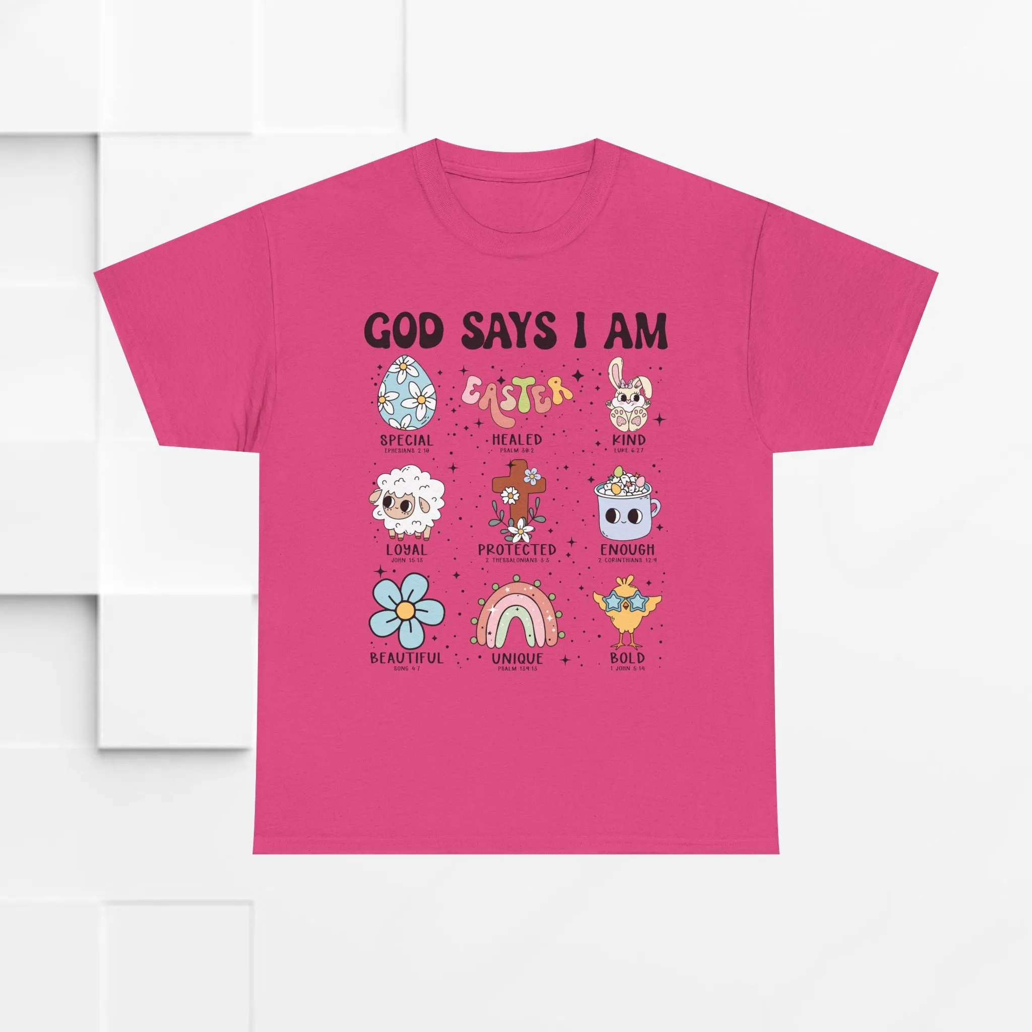 God Says I Am Unisex Heavy Cotton Tee - Inspirational Graphic T-Shirt