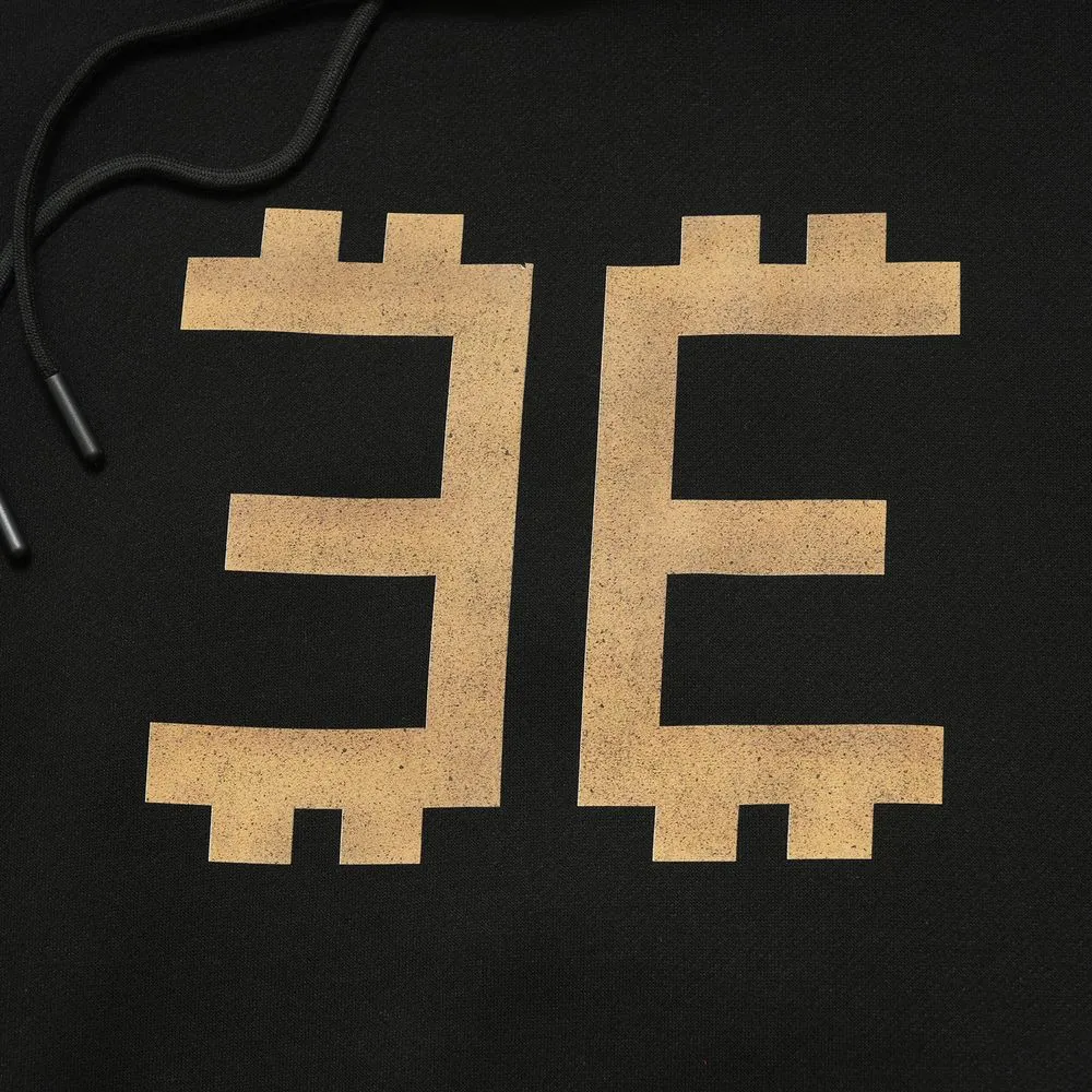 Gold Totem Print Hoodie