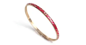 Great Wave - Ruby gold bangles for women