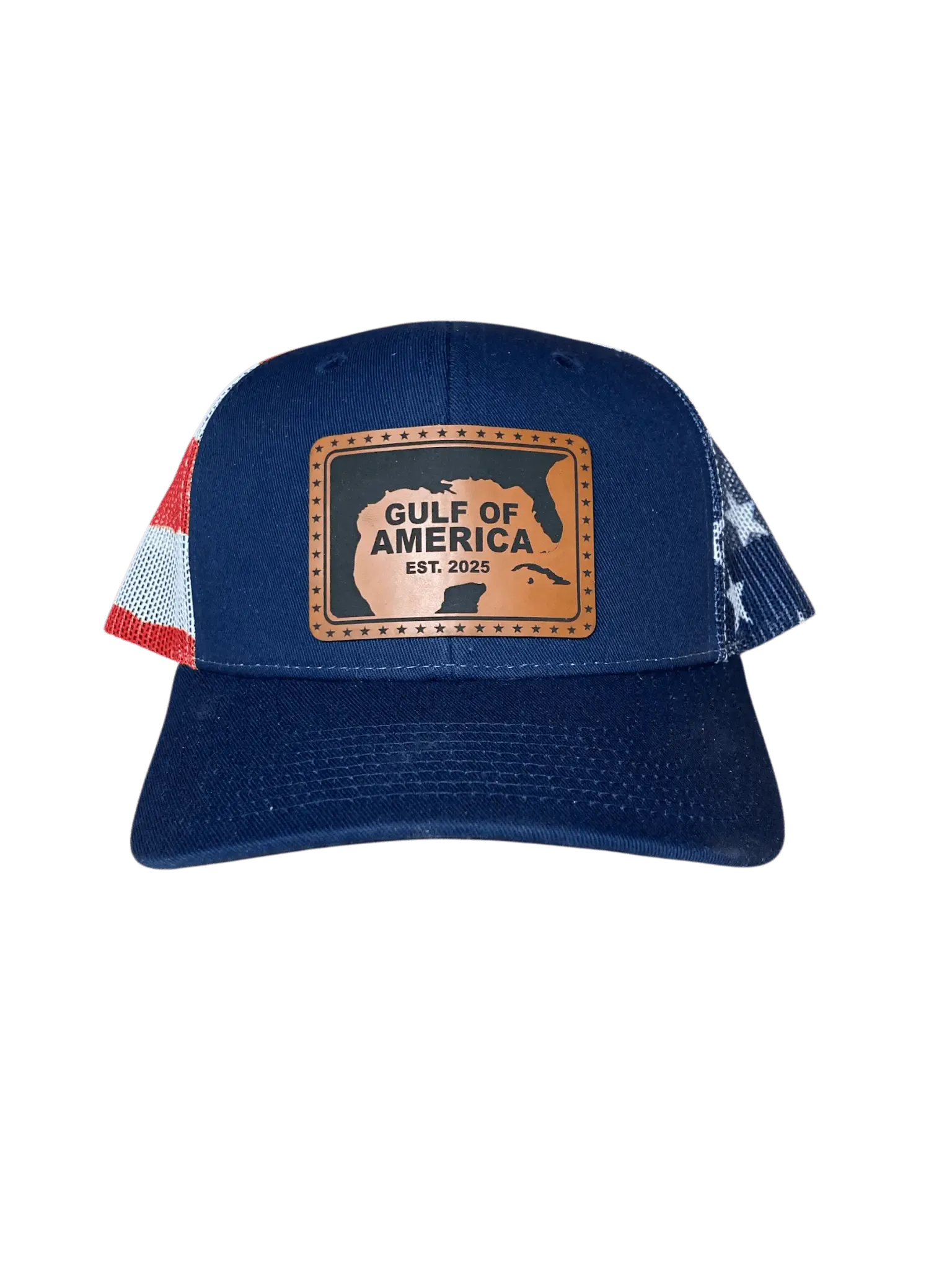 Gulf of America Leather Patch Hat