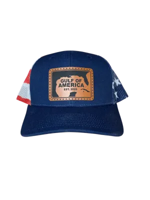 Gulf of America Leather Patch Hat