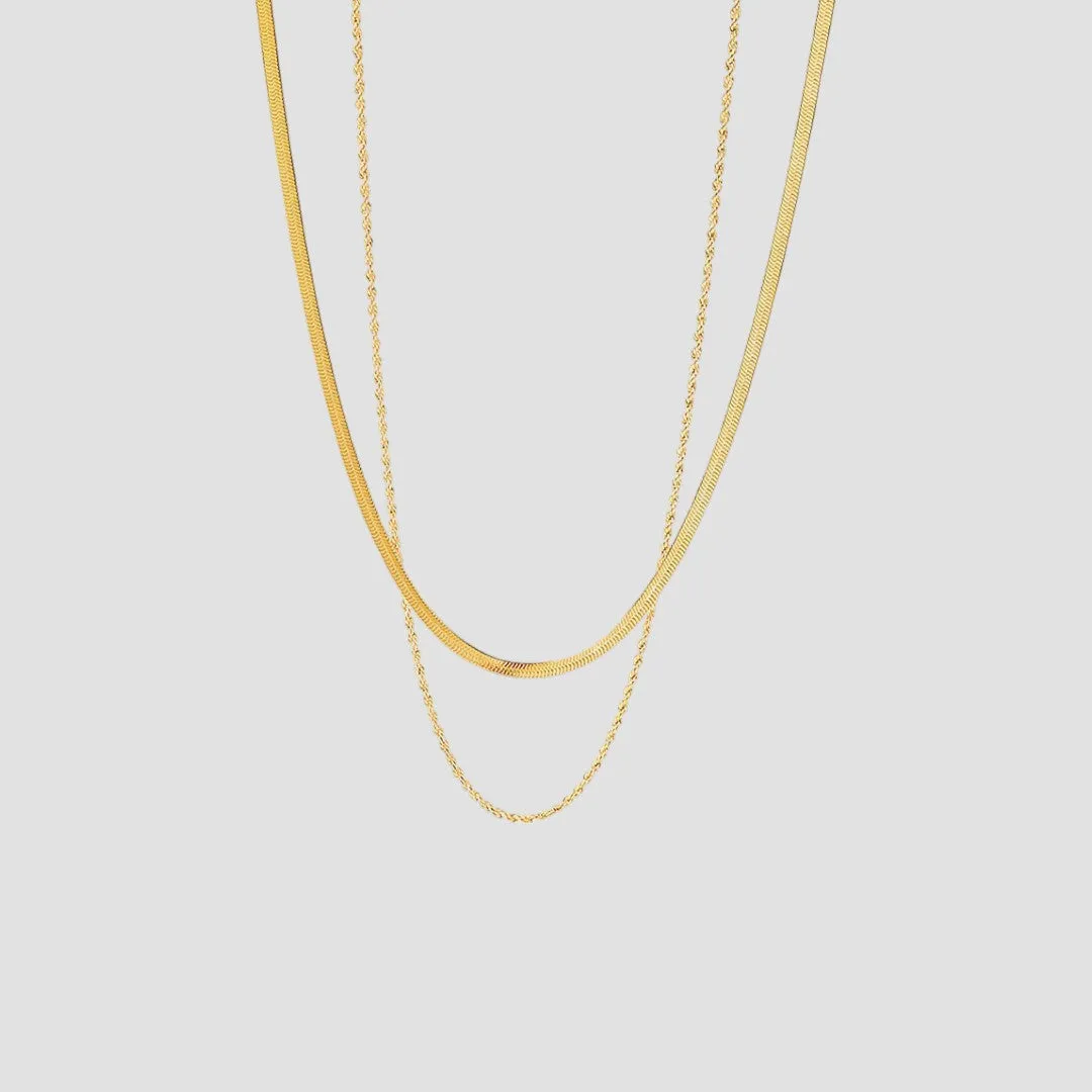 Hailey™ | Layered Gold Chain Necklace