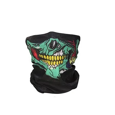 Halloween Mask Festival Skull Masks Skeleton Outdoor Motorcycle Bicycle Multi function Neck Warmer Ghost Half Face Mask Scarf