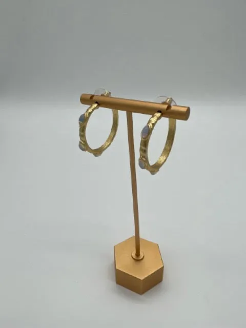 Hammered Gold Hoops
