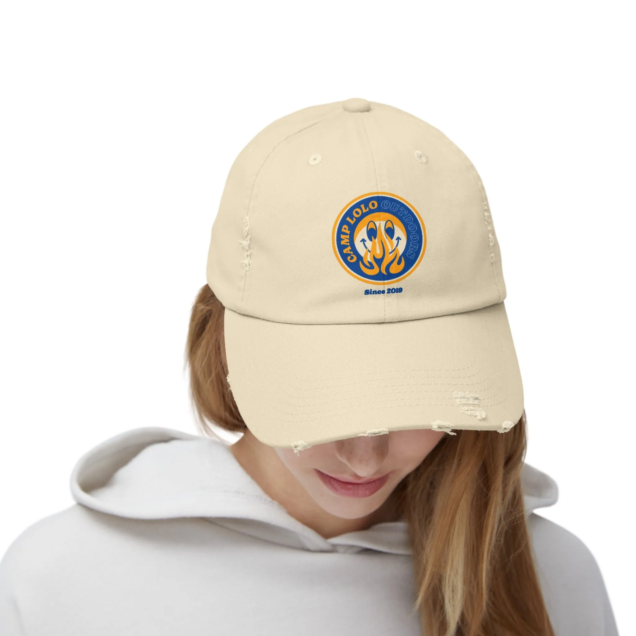 Happy Camper Classic Distressed Cap