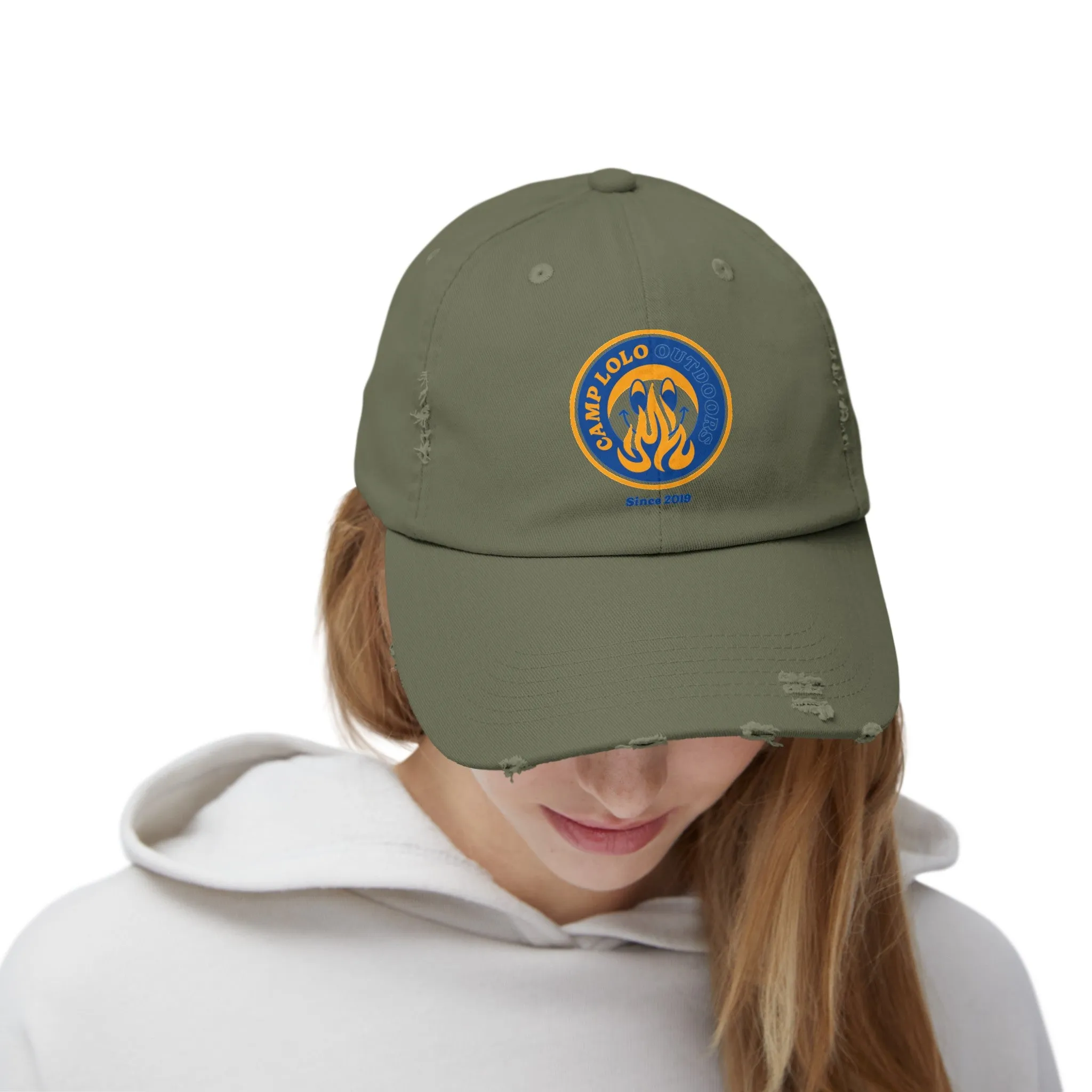 Happy Camper Classic Distressed Cap