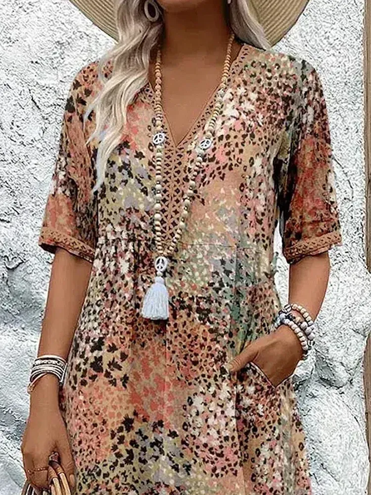 Harper | Elegant Floral Midi Dress