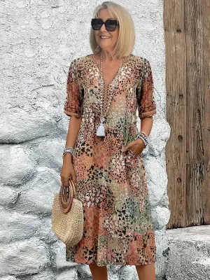 Harper | Elegant Floral Midi Dress