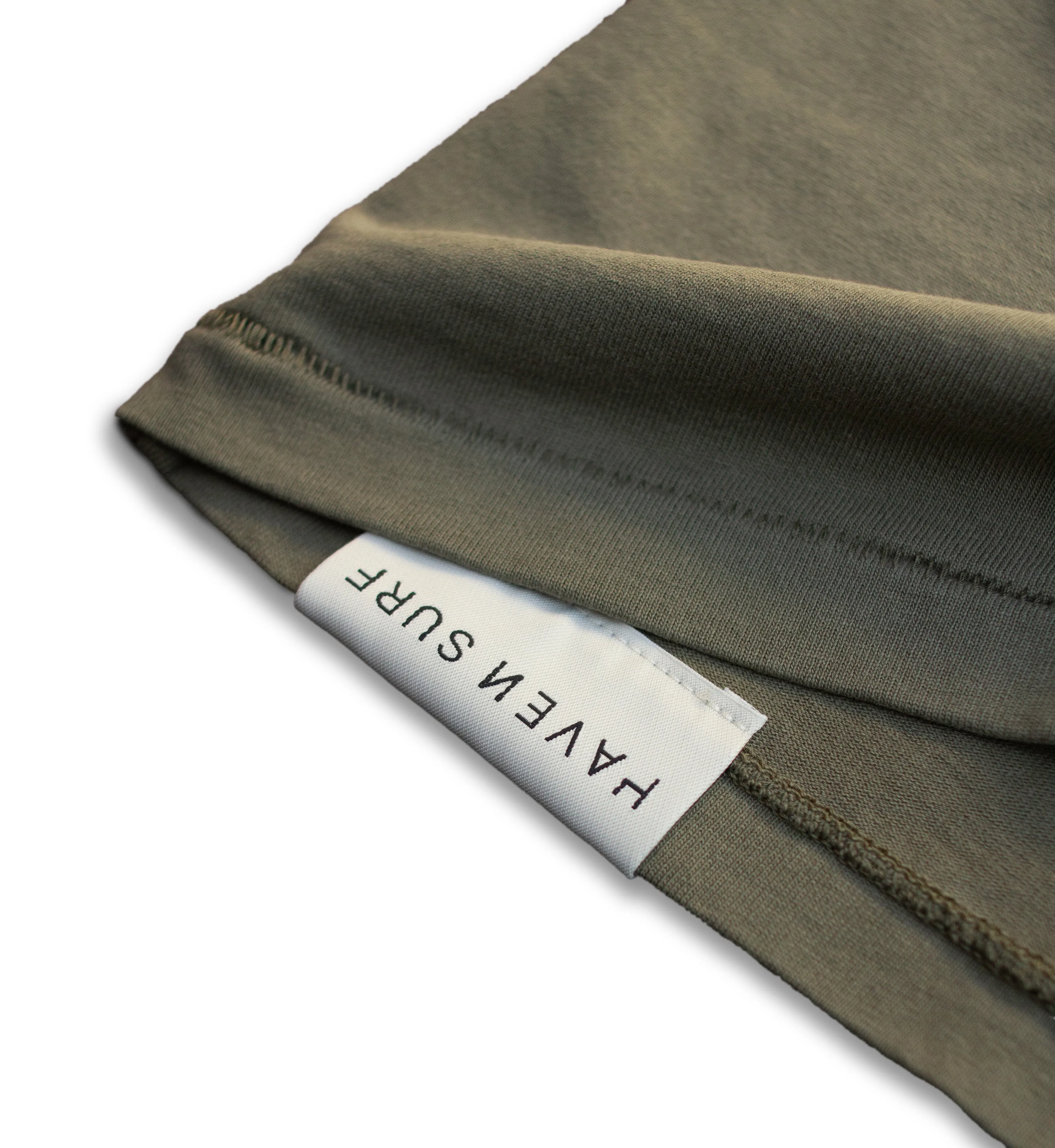 Haven Surf - Base Heavy Weight  OS Tee w/ embroidery - Dark Olive