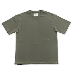Haven Surf - Base Heavy Weight  OS Tee w/ embroidery - Dark Olive