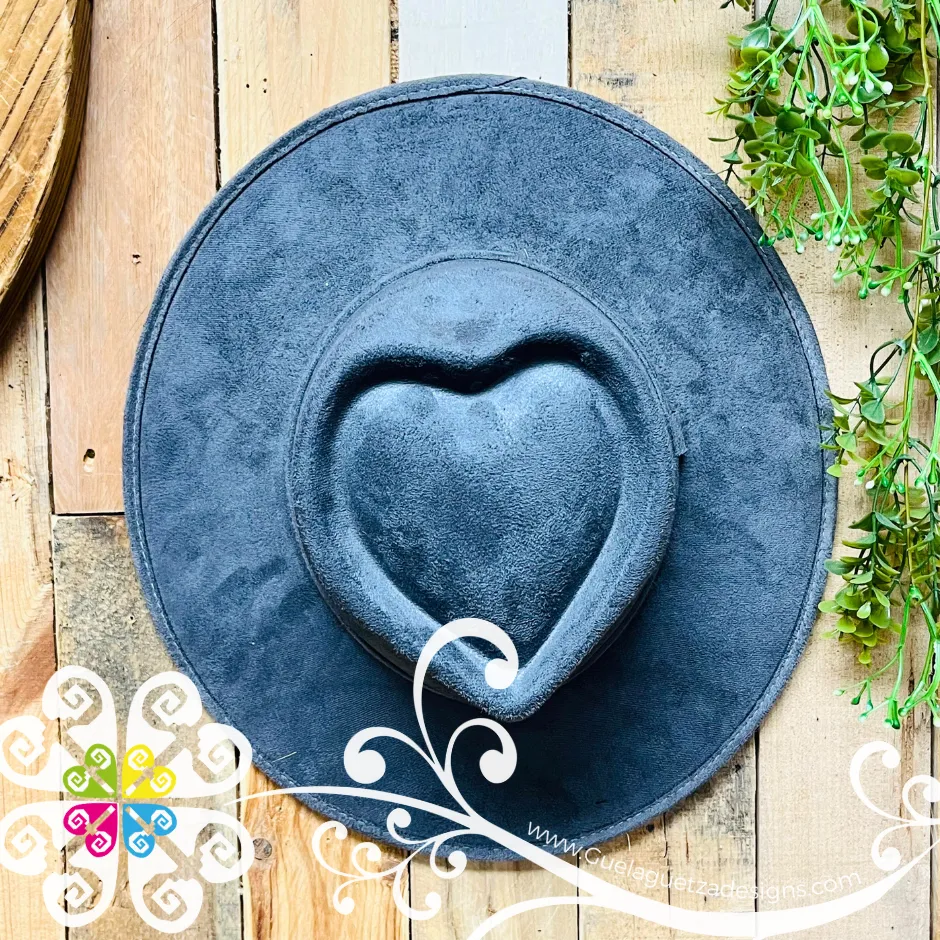 Heart Plain Velvet Hat -  Fall Hat