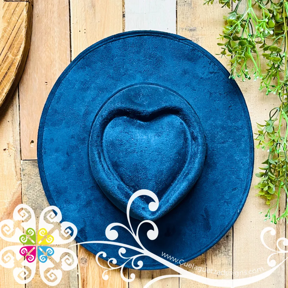 Heart Plain Velvet Hat -  Fall Hat
