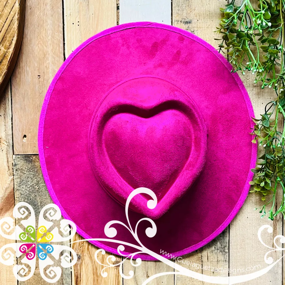 Heart Plain Velvet Hat -  Fall Hat