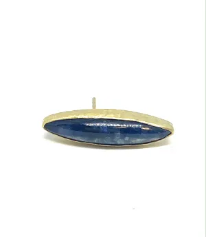 Heather Benjamin Single Kyanite Marquis Post Earring