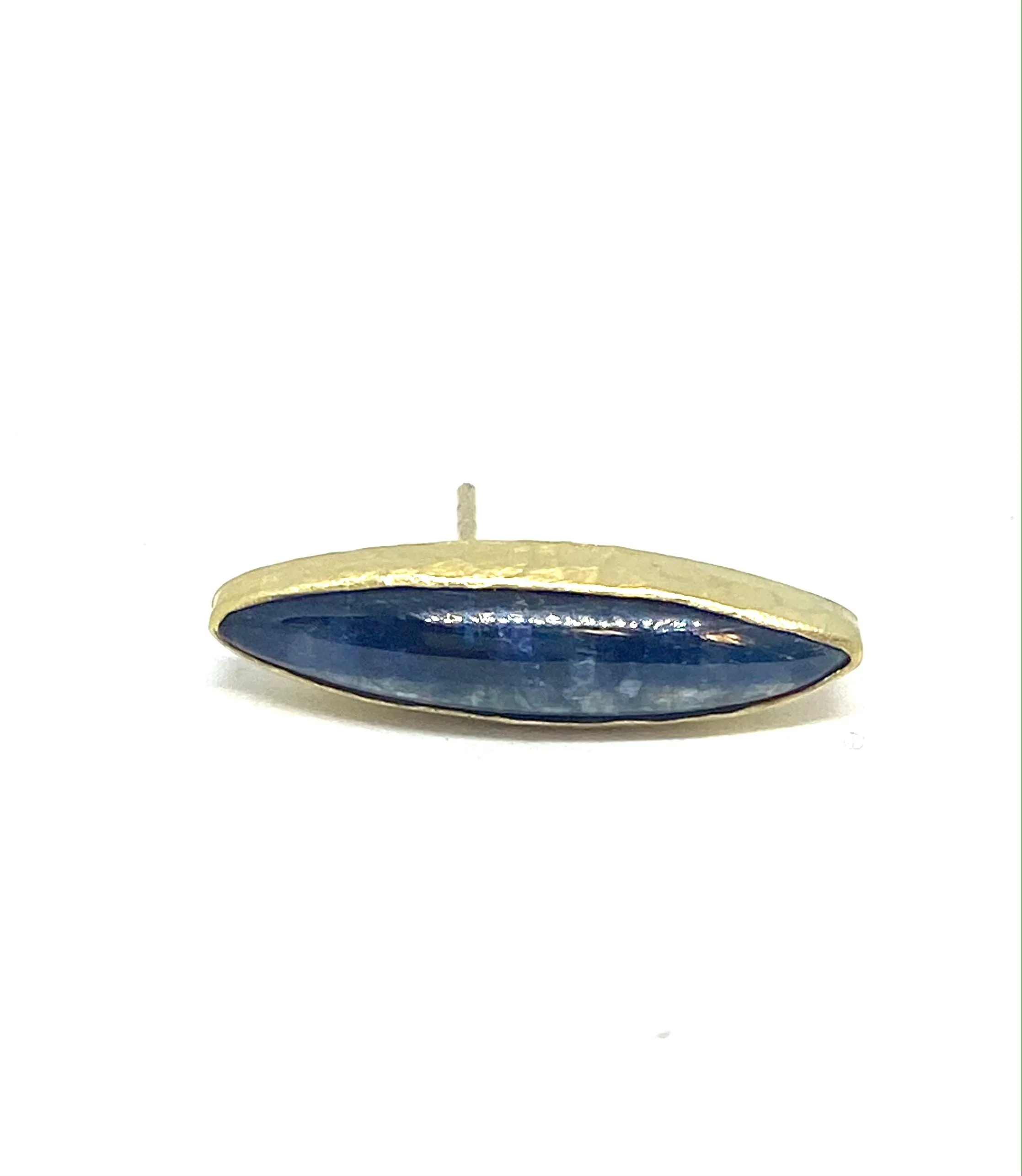 Heather Benjamin Single Kyanite Marquis Post Earring