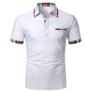 High Quality Mandarin Collar Men Slim Polo Shirt