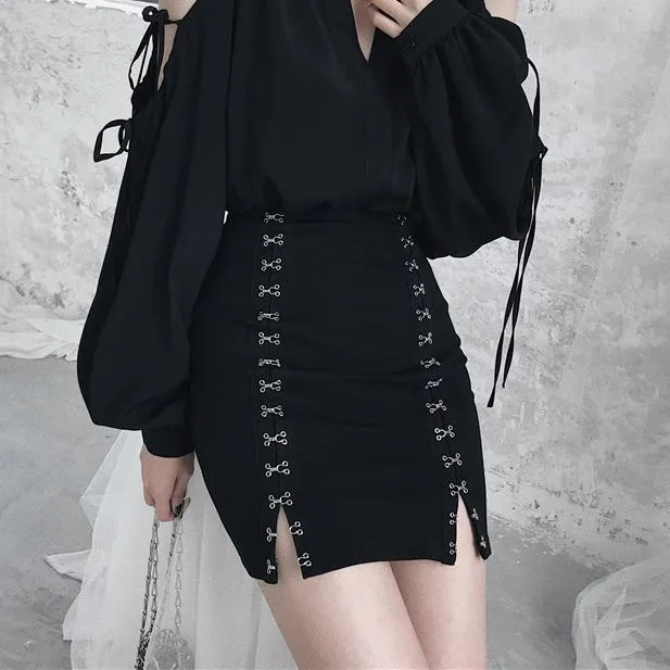 High Waist Hook Skirt SD00412