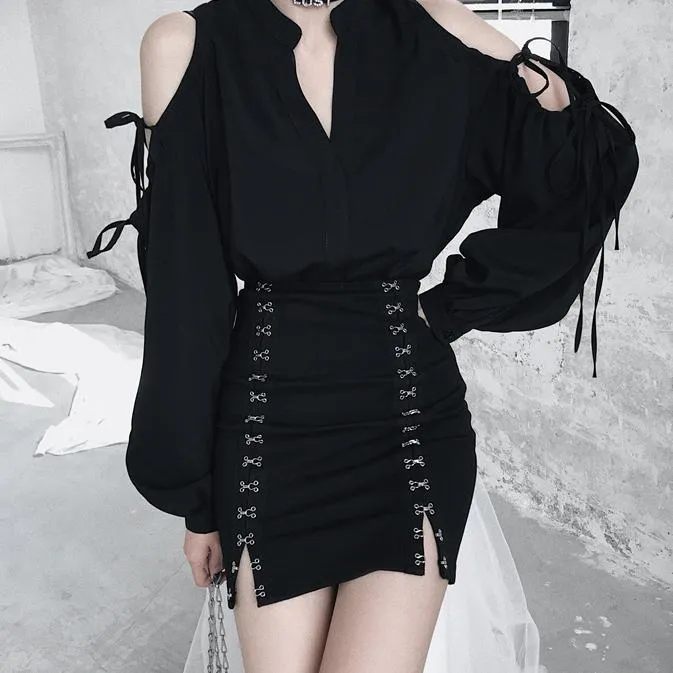 High Waist Hook Skirt SD00412