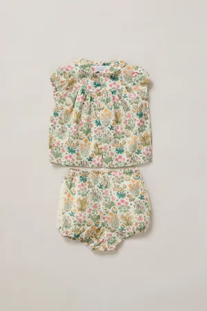Honey Blouse  Set Flower Chess