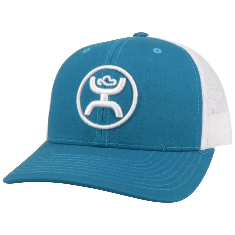 Hooey 0 Classic Teal/White 6-Panel Trucker Hat 2109T-TLWH