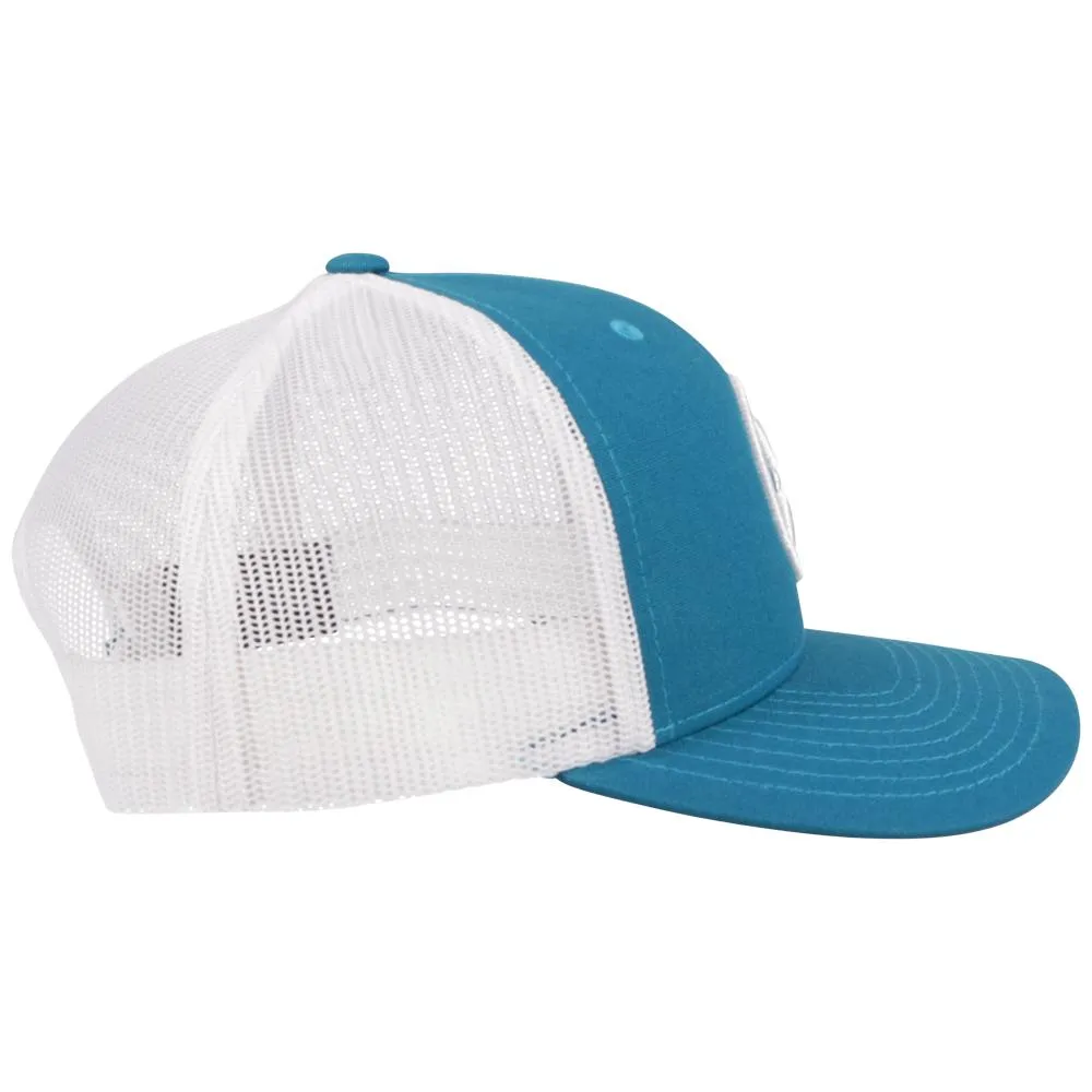 Hooey 0 Classic Teal/White 6-Panel Trucker Hat 2109T-TLWH
