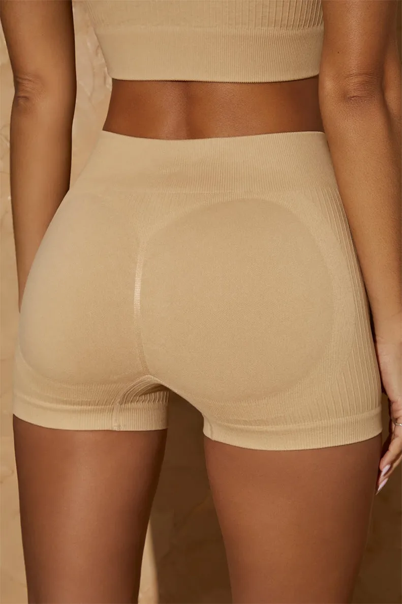 Hot Cross-border Fitness Shorts Set Yoga High Waist Shorts Women's Sports Bra Underwear Tights