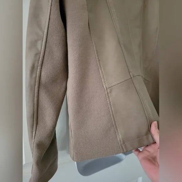 ✨️HP✨️Mo-Ka | Women's Tan Faux Leather Moto Jacket (SIZE S)