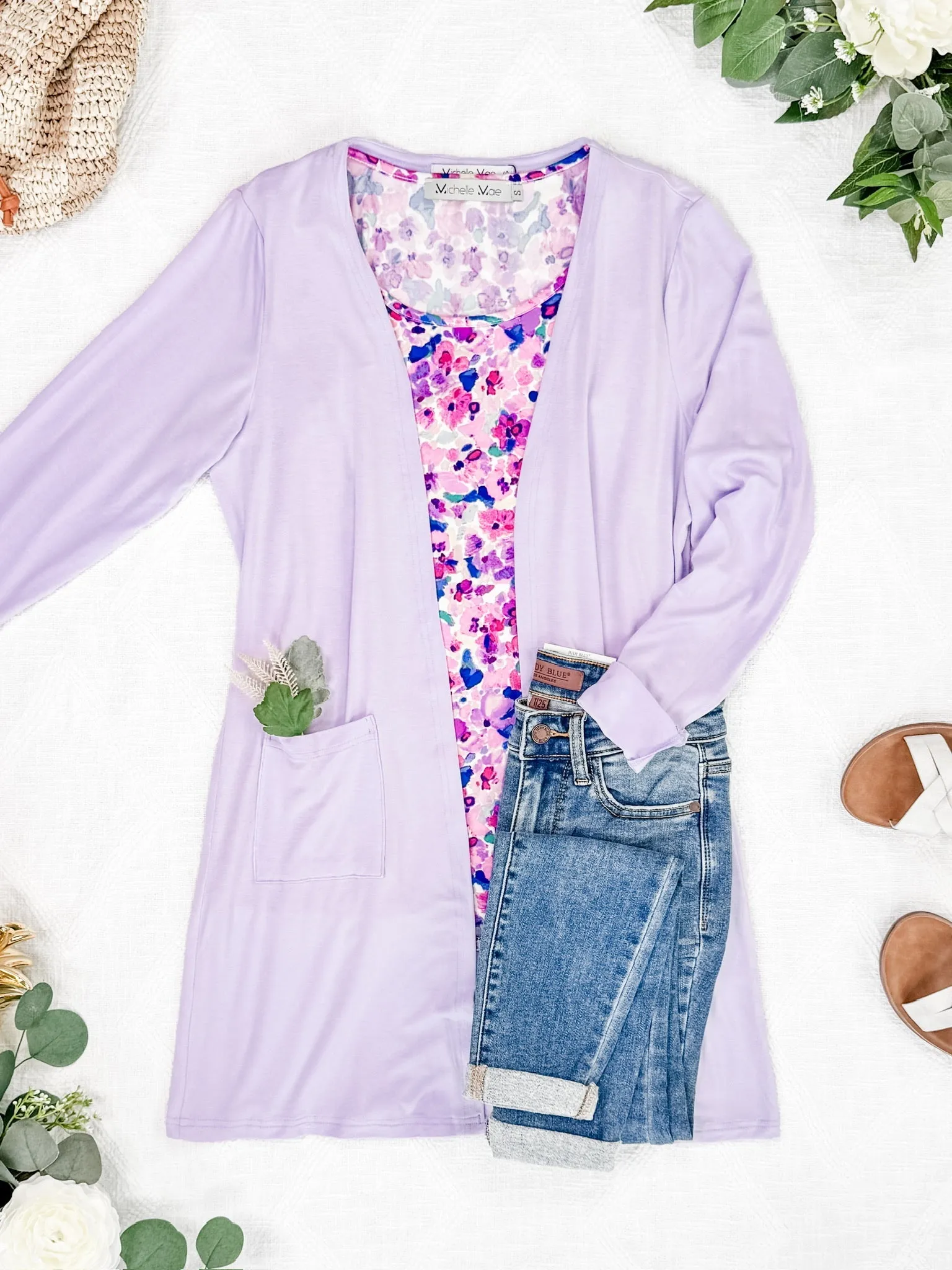 IN STOCK Classic Cardigan - Lavender