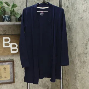 Isaac Mizrahi Live! Essentials Women's Open Front Cardigan Dark Navy Small