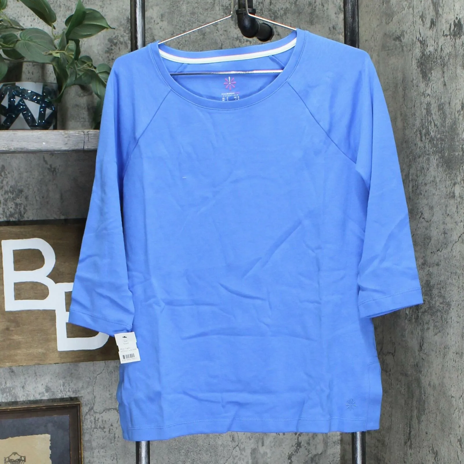 Isaac Mizrahi Live! Women's Essentials Raglan T-Shirt with 3/4 Sleeves