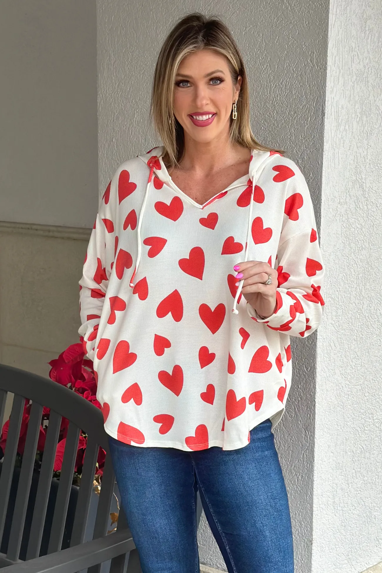 It All Begins With Love Pocket Hoodie Top