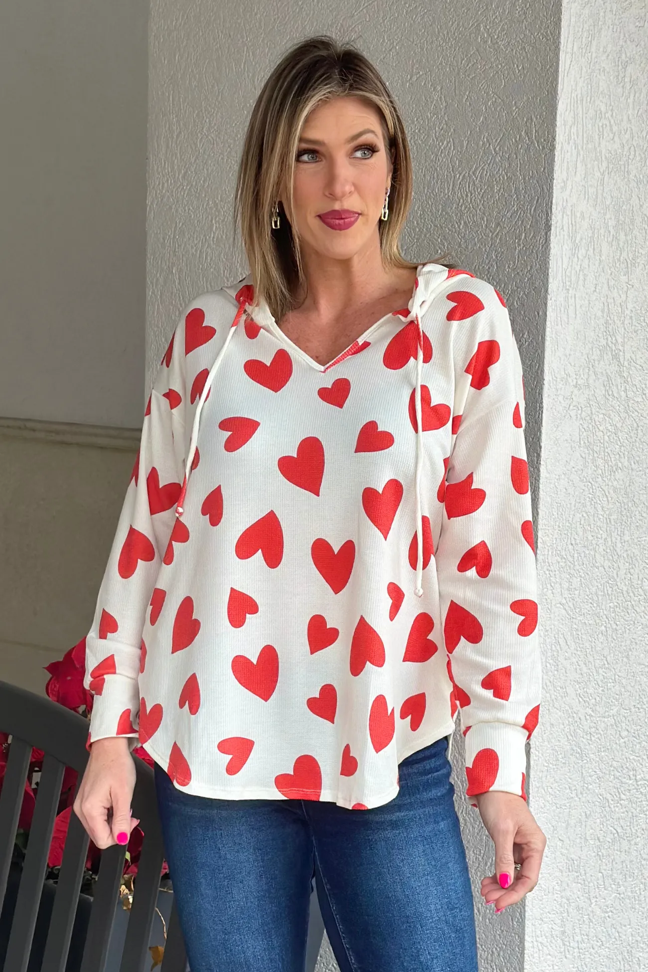 It All Begins With Love Pocket Hoodie Top