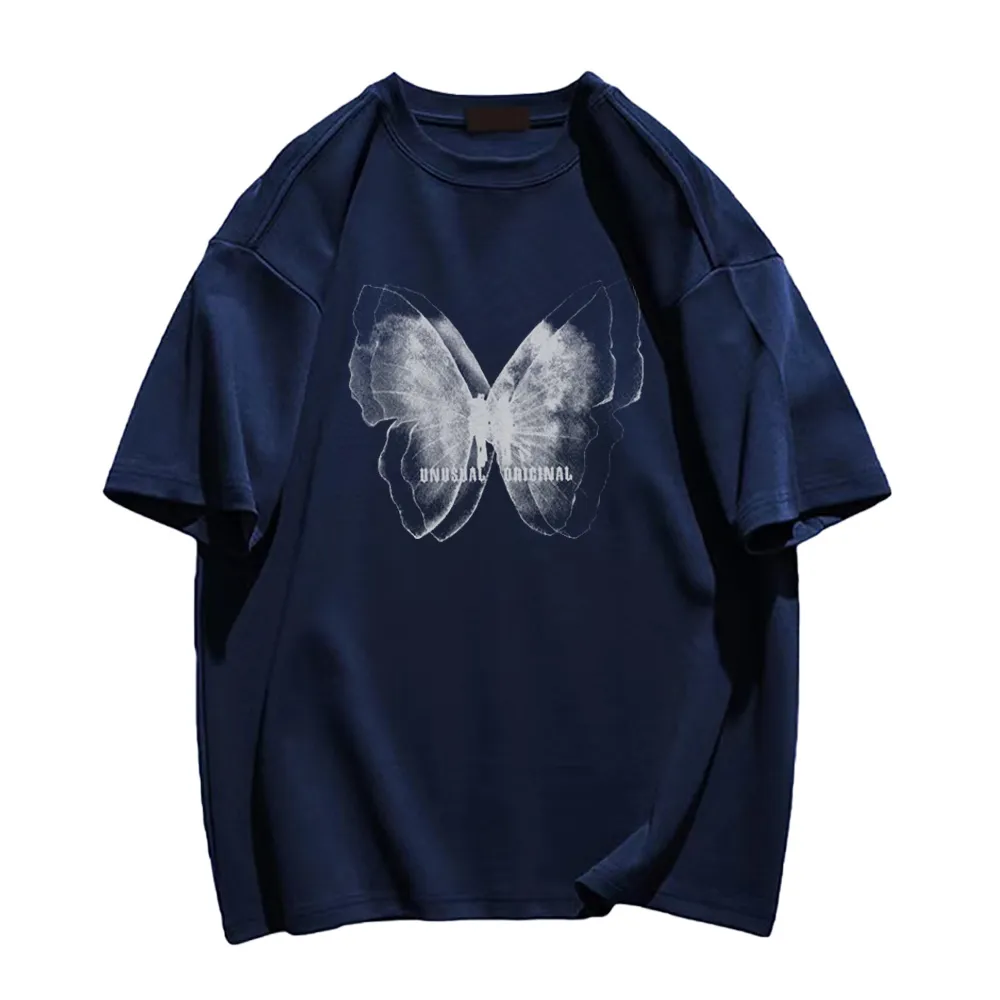 Japanese simple butterfly T-shirt