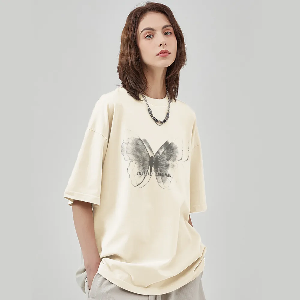 Japanese simple butterfly T-shirt