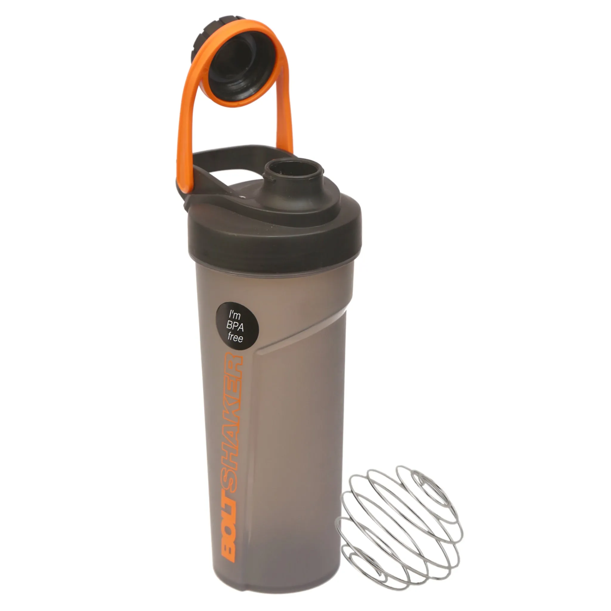 Jaypee Plus Bolt Shaker, with Wire Blending Ball, Plastic, 700ml, Grey Orange