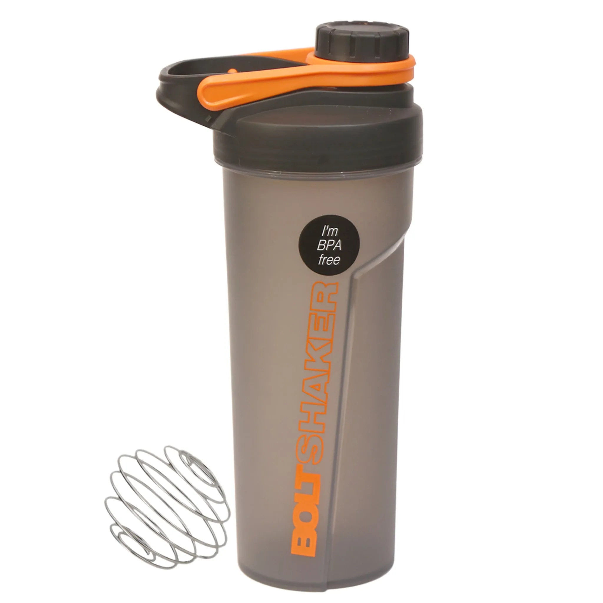 Jaypee Plus Bolt Shaker, with Wire Blending Ball, Plastic, 700ml, Grey Orange