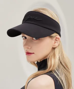 J.Jane Simple Color Logo Suncap - Black