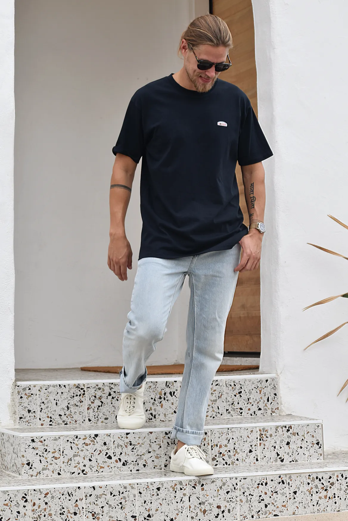 JS Premium Crewneck Tee (Navy)