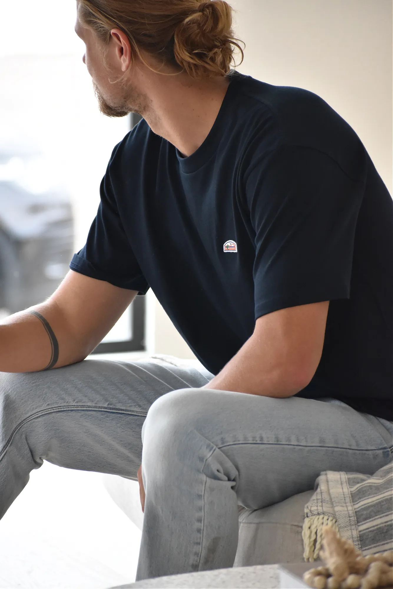 JS Premium Crewneck Tee (Navy)