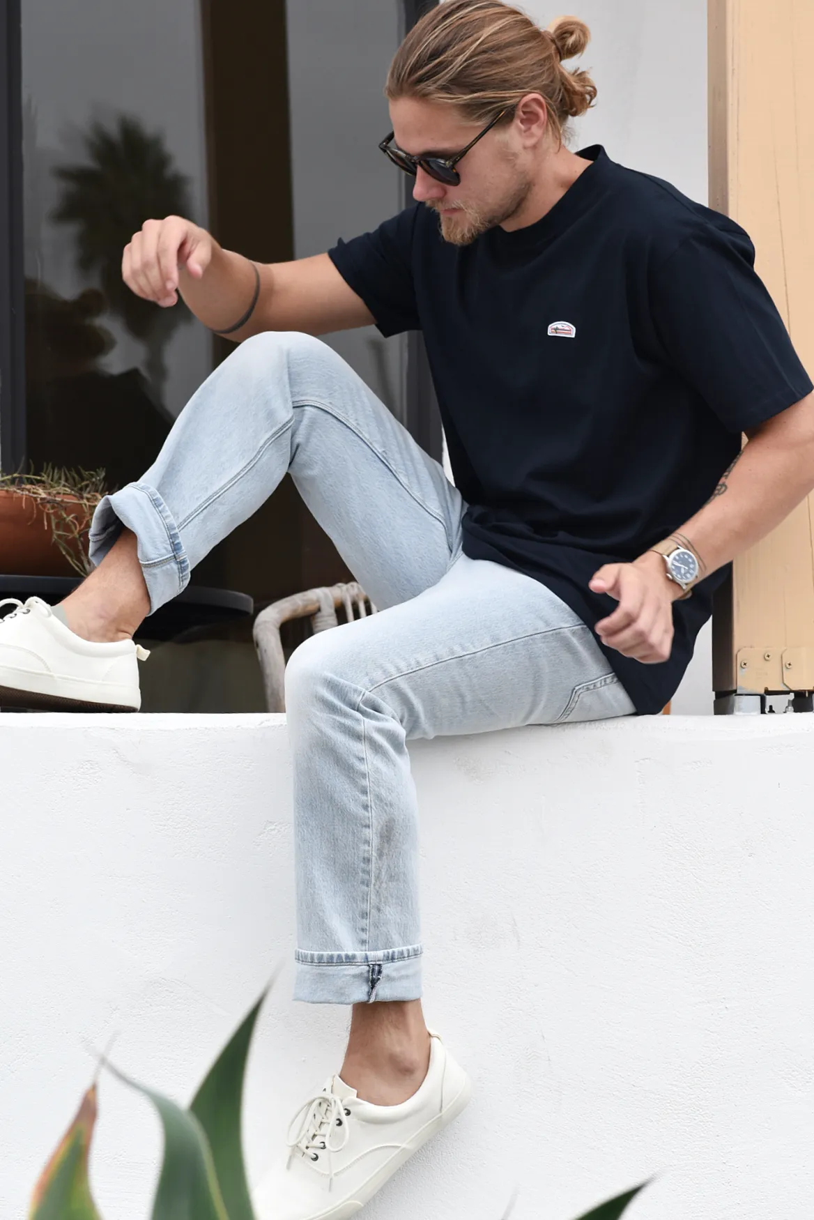 JS Premium Crewneck Tee (Navy)