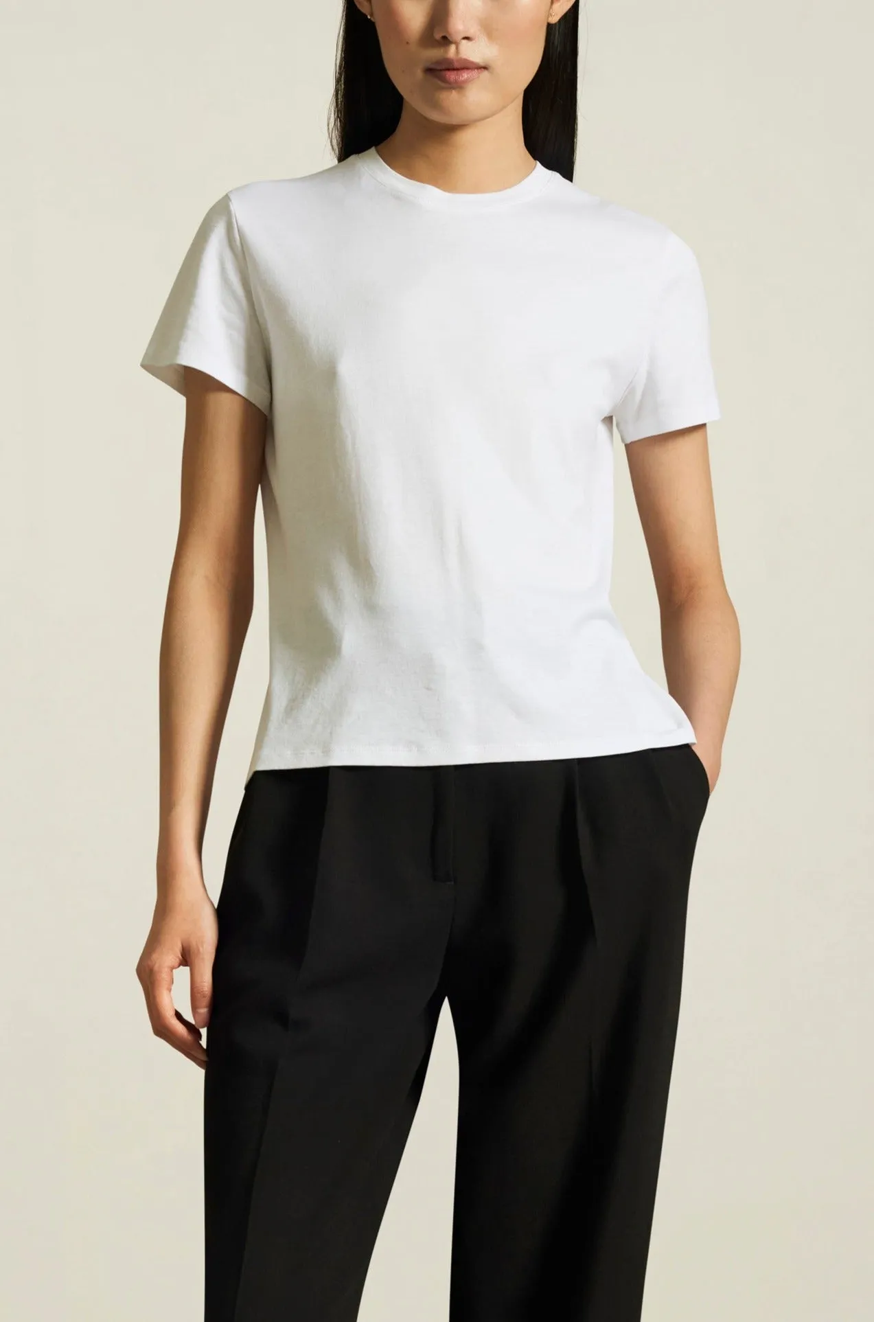 Kallmeyer White Cotton Jersey Kenzie T Shirt