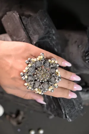 Kama Pearl Silver Ring