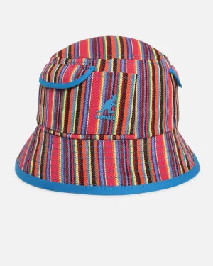 Kangol Multi Color Stripe Bucket Hat Rainbow