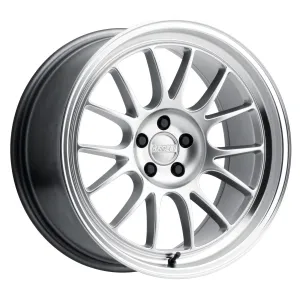 Kansei Wheels K13H CORSA 18x9 5X120 HYPER SILVER MACHINED LIP  12mm offset