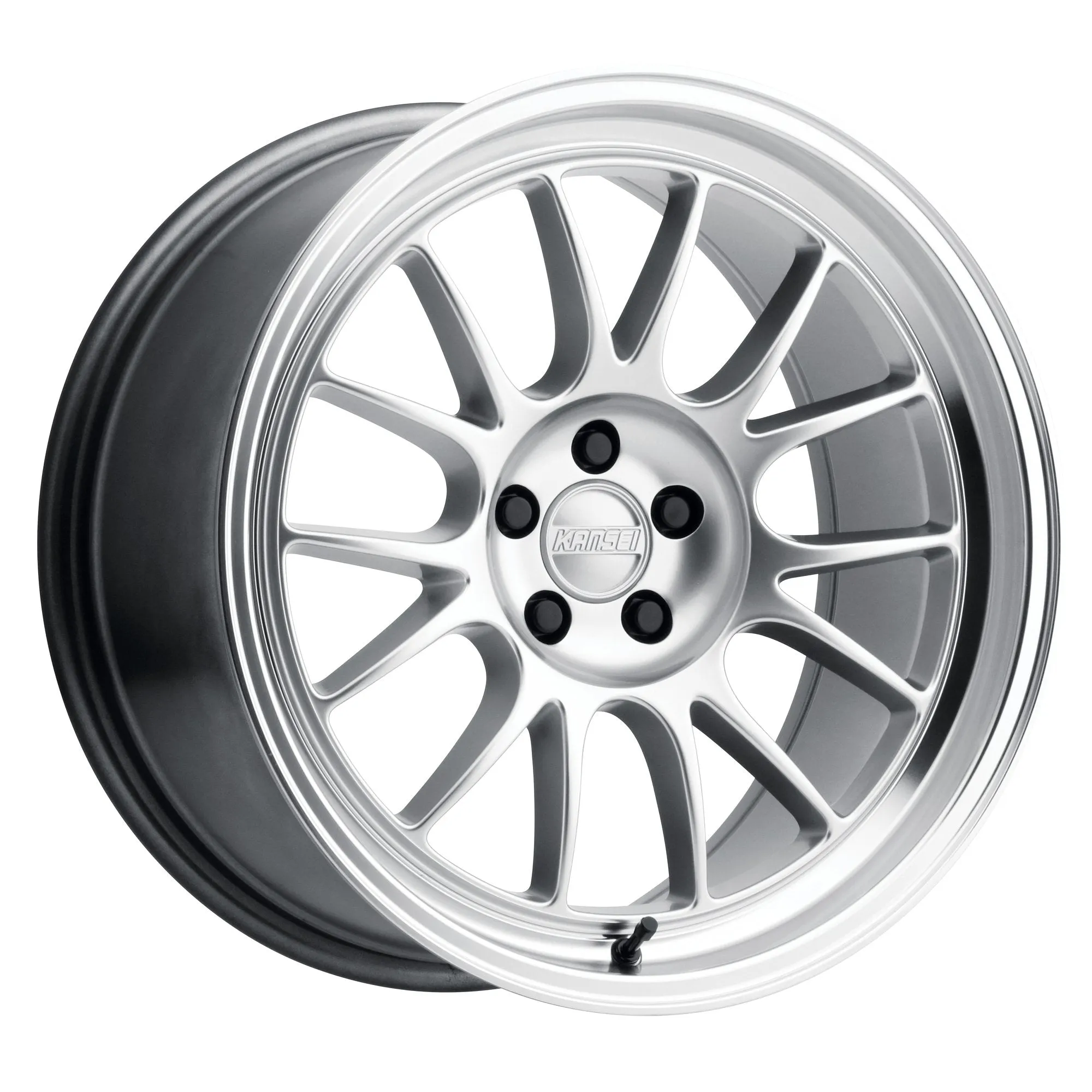 Kansei Wheels K13H CORSA 18x9 5X120 HYPER SILVER MACHINED LIP  12mm offset