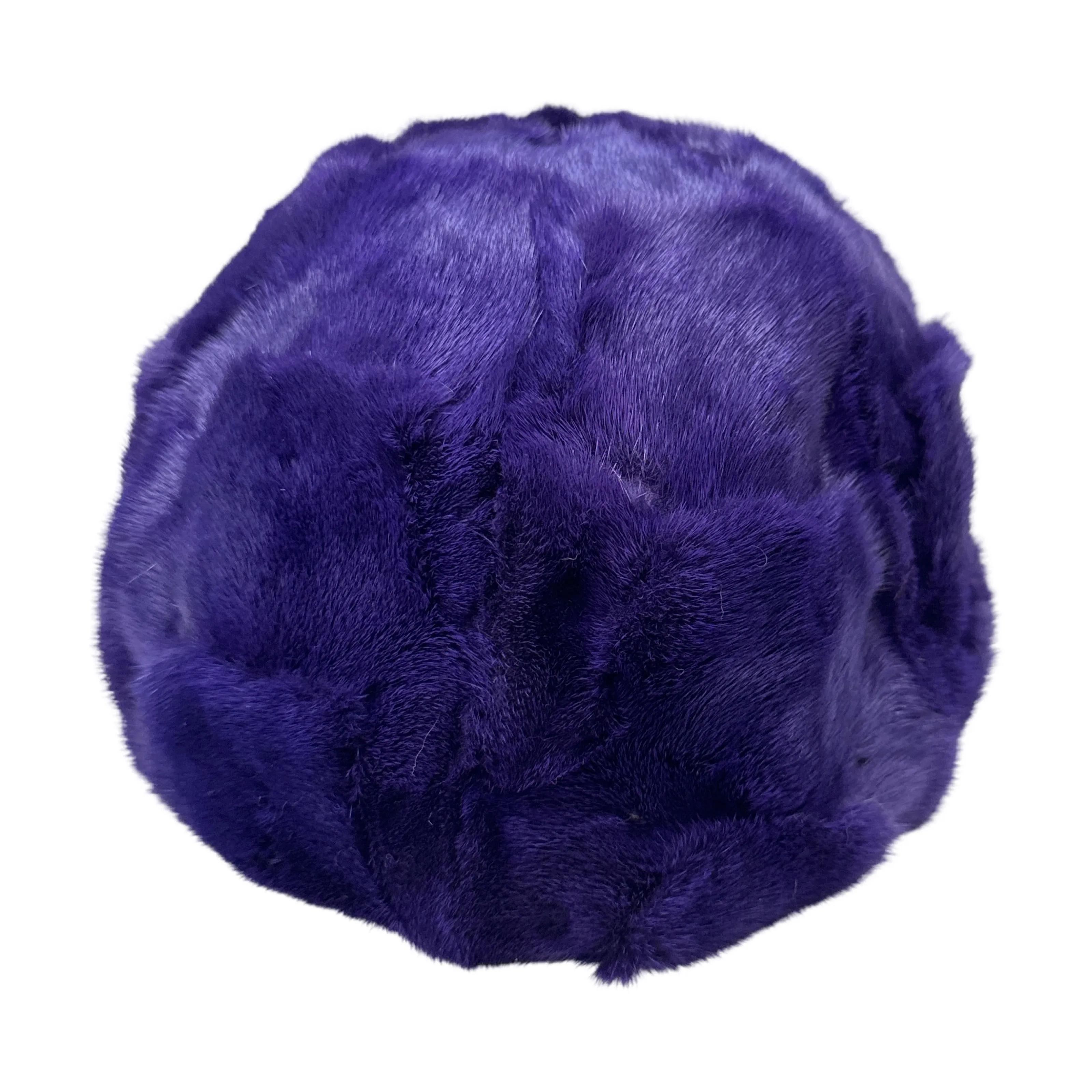 Kashani Purple Diamond Cut Mink Baseball Hat