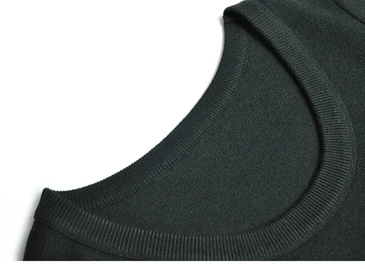 Keely O Neck Long Sleeve High Elastic Knitting Slim A-LINE Long Dress