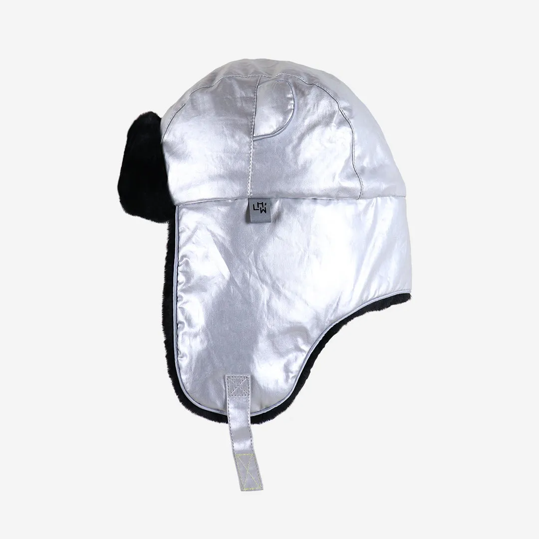 Kids Arctic Cub Hat: Silver