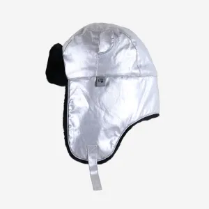 Kids Arctic Cub Hat: Silver