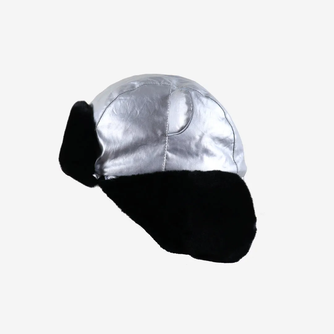 Kids Arctic Cub Hat: Silver